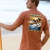 Hawaii Outrigger - Cinnamon Dyed Short Sleeve Crewneck T-Shirt 1 Hawaii Outrigger - Cinnamon Dyed Short Sleeve Crewneck T-Shirt -Freedom Style Shop b1ead1e0 573c 4206 9e30 3b2455dc61c3