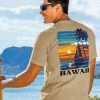 Tropical Sunset Sail - Kona Coffee Dyed Short Sleeve Crewneck T-Shirt 2 Tropical Sunset Sail - Kona Coffee Dyed Short Sleeve Crewneck T-Shirt -Freedom Style Shop b4549c6f 0cdb 425c bb42 8cd0cac54715