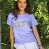 Naupaka - Lavender Dyed Short Sleeve Scoop Neck T-Shirt -Freedom Style Shop b5a8b4f1 c4be 438c 80bc 237569a4211f