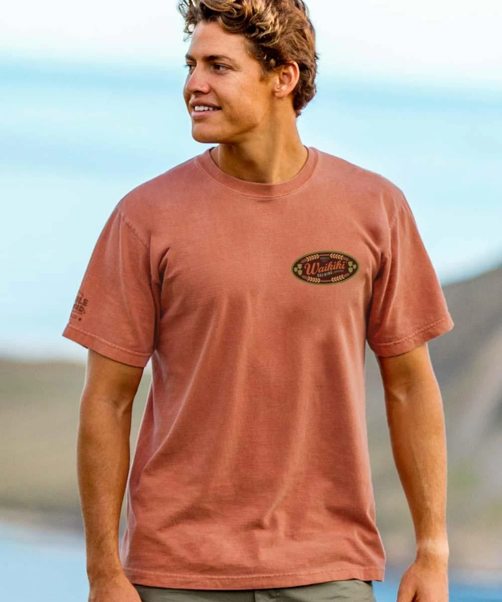 Waikiki Brewing Co Waikiki Brewing Company - Chile Dyed Short Sleeve Crewneck T-Shirt 4 Waikiki Brewing Co Waikiki Brewing Company - Chile Dyed Short Sleeve Crewneck T-Shirt - Image 2