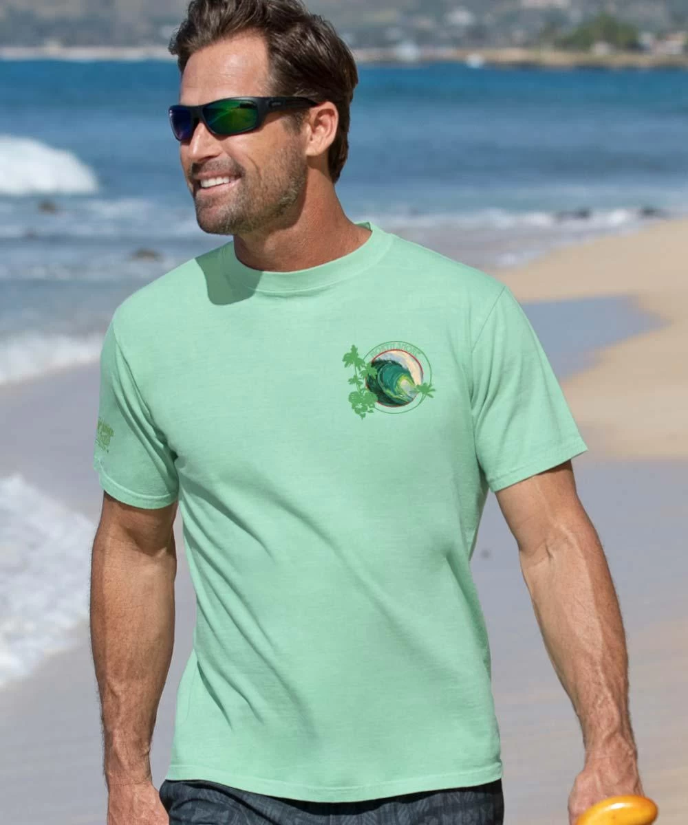Big Swell - Key Lime Dyed Short Sleeve Crewneck T-Shirt 4 Big Swell - Key Lime Dyed Short Sleeve Crewneck T-Shirt - Image 2
