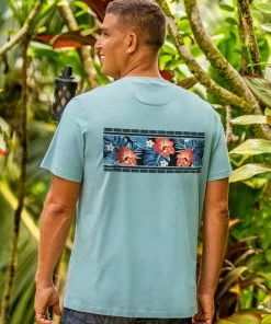 Twilight Floral Band - Cool Blue Short Sleeve Pima T-Shirt 5 Twilight Floral Band - Cool Blue Short Sleeve Pima T-Shirt -Freedom Style Shop b7a3ac2f 9694 4c84 9107 7fe27f82f9be