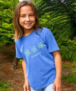 Honu Honu Honu - Blue Hawaii Dyed Short Sleeve Crewneck T-Shirt