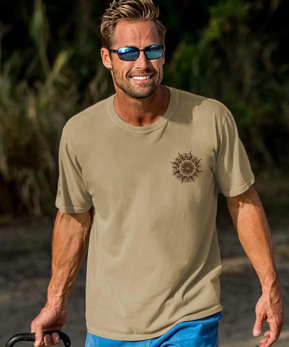 Sun Spinner - Kona Coffee Dyed Short Sleeve Crewneck T-Shirt 4 Sun Spinner - Kona Coffee Dyed Short Sleeve Crewneck T-Shirt - Image 2