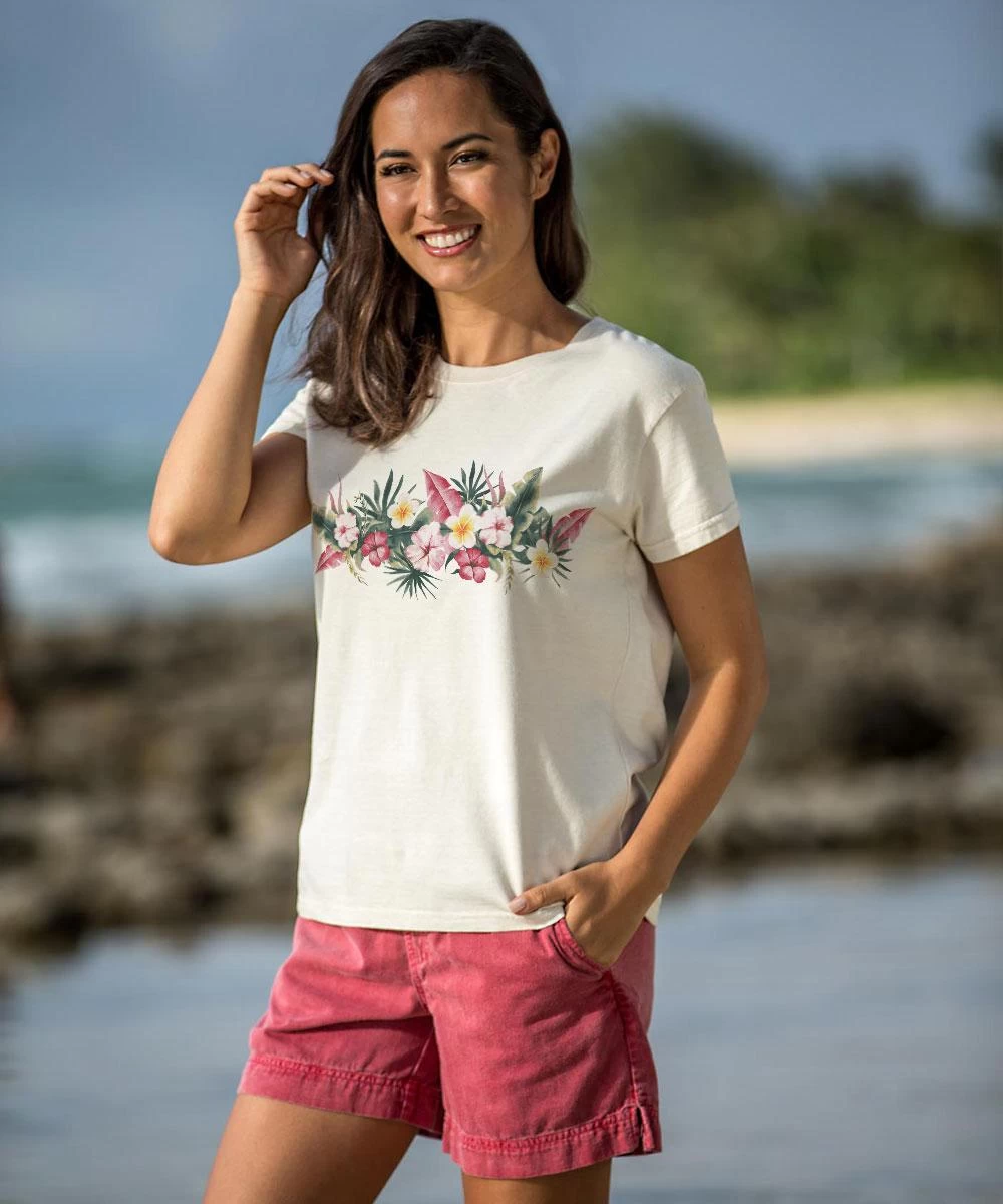 Aloha Band - Coconut Dyed Short Sleeve Crewneck T-Shirt 3 Aloha Band - Coconut Dyed Short Sleeve Crewneck T-Shirt