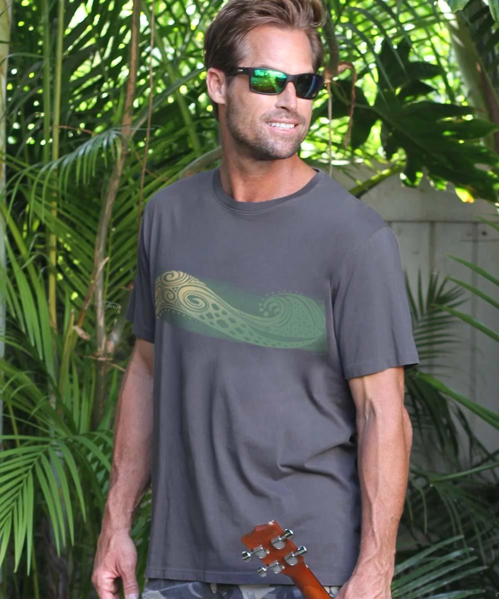 Spotted Ray Band - Smoke Short Sleeve Pima T-Shirt 3 Spotted Ray Band - Smoke Short Sleeve Pima T-Shirt