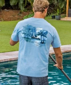 Sail Away - Blue Sky Short Sleeve Crewneck T-Shirt