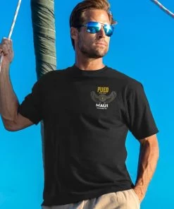 Maui Brewing Co Pueo - Black Short Sleeve Crewneck T-Shirt -Freedom Style Shop d703edb0 3af8 45dc b532 ad90155879e5