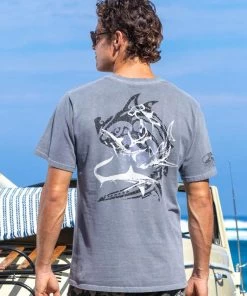 Tribal Mano Types - Crater Dyed® Short Sleeve Crewneck T-Shirt