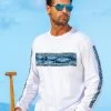 Tuna Wrap - White Long Sleeve Crewneck T-Shirt -Freedom Style Shop d7d81711 2c24 40aa ac1a 17e6a7b53b2c