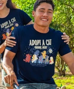 Hawaiian Humane Society Kitty Karaoke - Navy Short Sleeve Crewneck T-Shirt