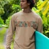 Tropical Ferns Band - Kona Coffee Dyed Long Sleeve Crewneck T-Shirt 2 Tropical Ferns Band - Kona Coffee Dyed Long Sleeve Crewneck T-Shirt -Freedom Style Shop da3d55b3 500b 4bec acf4 14c17df2f859