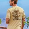 The Tanked Tiki - Pale Ale Dyed Short Sleeve Crewneck T-Shirt -Freedom Style Shop db83a313 63b3 4c45 abc4 75752f98ecd4