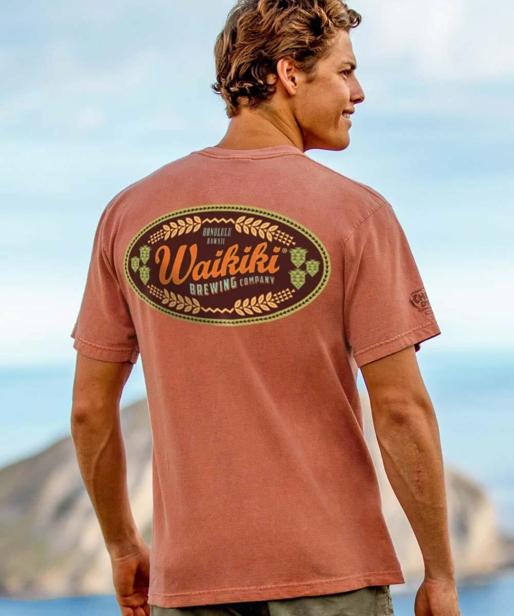 Waikiki Brewing Co Waikiki Brewing Company - Chile Dyed Short Sleeve Crewneck T-Shirt 3 Waikiki Brewing Co Waikiki Brewing Company - Chile Dyed Short Sleeve Crewneck T-Shirt