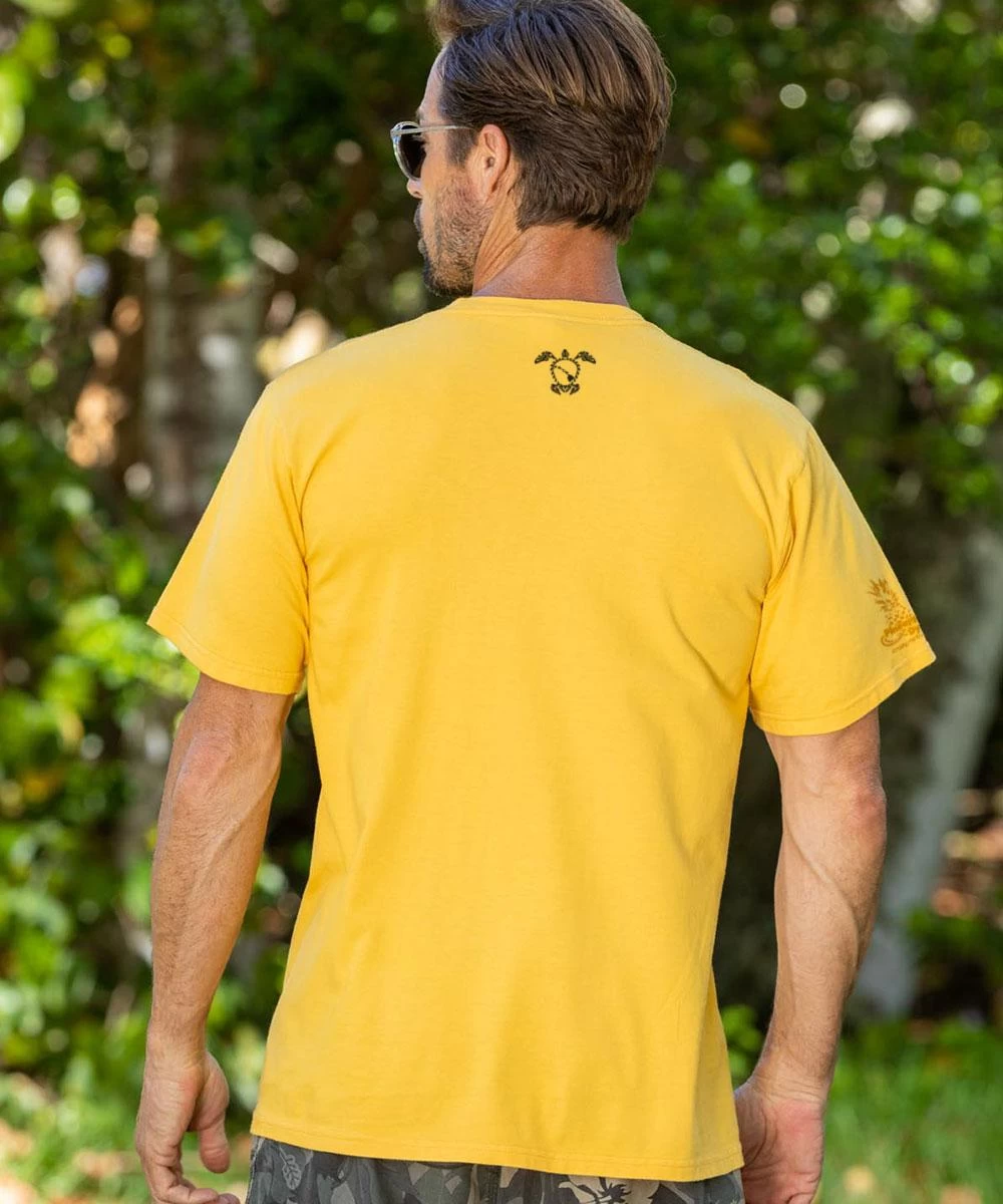 Tribal Ohana - Pineapple Dyed Short Sleeve Crewneck T-Shirt 4 Tribal Ohana - Pineapple Dyed Short Sleeve Crewneck T-Shirt - Image 2