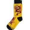 Crimson Dragon - Graphic Cotton Crew Socks