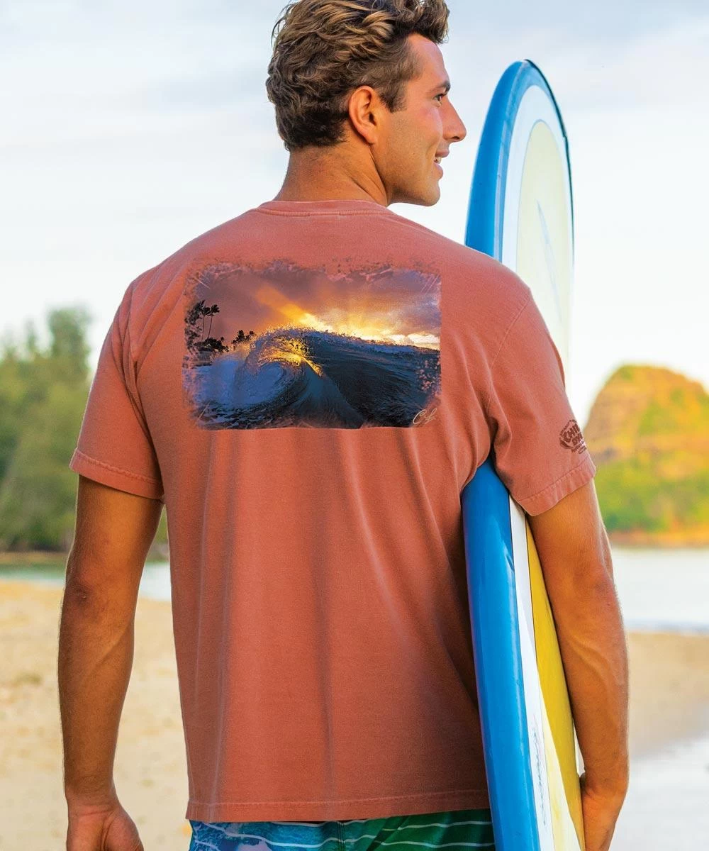 Clark Little Ray Of Hope - Chile Dyed Short Sleeve Crewneck T-Shirt 3 Clark Little Ray Of Hope - Chile Dyed Short Sleeve Crewneck T-Shirt