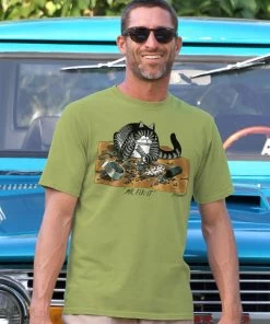 B. Kliban Mr. Fix It - Hemp Dyed Short Sleeve Crewneck T-Shirt