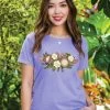 Garden Party - Lavender Dyed Short Sleeve Scoop Neck T-Shirt 2 Garden Party - Lavender Dyed Short Sleeve Scoop Neck T-Shirt -Freedom Style Shop f633551e a163 42d7 be3f 6c2ff68bfe15