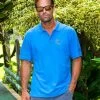 Tribal Deep Hunter - Blue Hawaii Dyed Short Sleeve Pique’ Polo Shirt -Freedom Style Shop f7856a17 23ce 47a3 86e1 b392667e93df