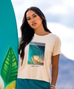 Clark Little Heart - Coconut Dyed Short Sleeve Crewneck T-Shirt