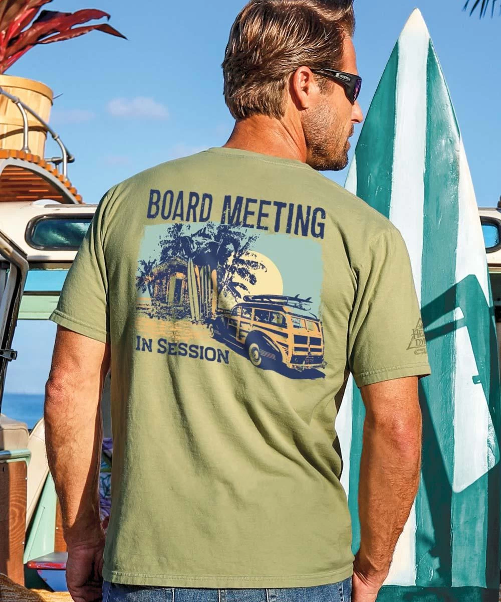 Board Meeting Session - Hemp Dyed Short Sleeve Crewneck T-Shirt 3 Board Meeting Session - Hemp Dyed Short Sleeve Crewneck T-Shirt